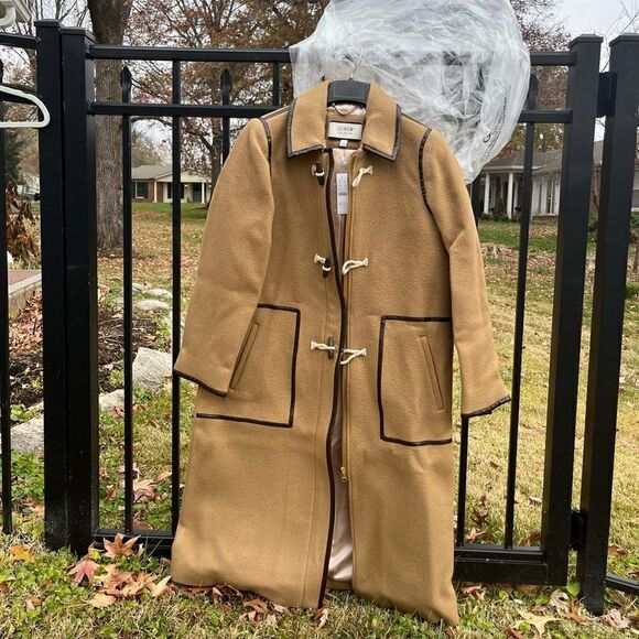 J Crew Collection Italian Blanket Wool Cashmere Fabric Toggle Coat NWT $550 - Picture 9 of 11